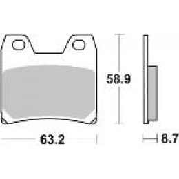 BRAKING KLOCKI HAMULCOWE SINTER 992CM56