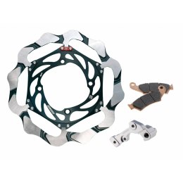 BRAKING ZESTAW TARCZA HAMULCOWA BATFLY 270MM ADAPTER +KLOCKI OKBY25E