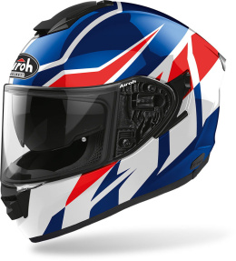 KASK AIROH ST501 FROST BLUE RED GLOSS