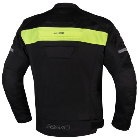 KURTKA TEKSTYLNA OZONE DART BLACK/FLUO YELLOW