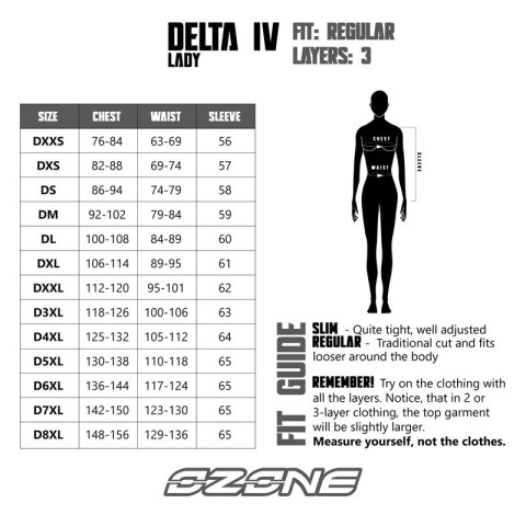 KURTKA TEKSTYLNA OZONE DELTA IV LADY BLACK