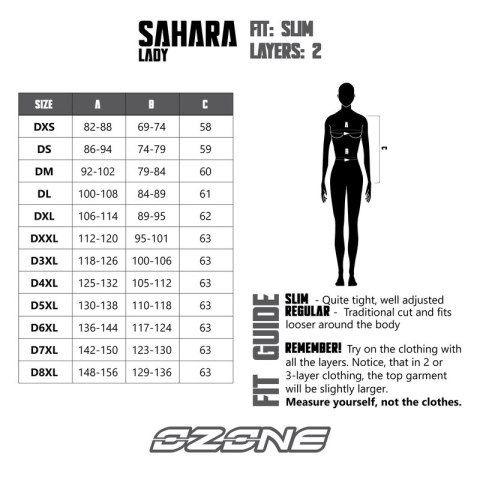 KURTKA TEKSTYLNA OZONE SAHARA LADY BLACK