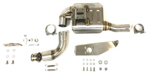 Tłumik IXIL BENELLI LEONCINO 500 17-21, typ RB (waga 900 Gr., długość 230 mm., materiał Inox AISI304, kolor Black painted) SLIP