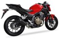 Tłumik IXIL HONDA CB 500 X 17-18 (PC59), typ RB (waga 900 Gr., długość 230 mm., materiał Inox AISI304, kolor Black painted) SLIP