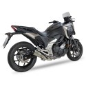 Tłumik IXIL HONDA NC 750 X 2021 (RH09), typ RC (waga 800 Gr., długość 230 mm., materiał Inox AISI304, kolor Matt polished) SLIP
