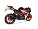 Tłumik IXIL KTM DUKE - RC 390 17-20, typ RB (waga 900 Gr., długość 230 mm., materiał Inox AISI304, kolor Black painted) SLIP ON