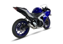 Tłumik IXIL YAMAHA R3 15-21 (R25), typ RB (waga 900 Gr., długość 230 mm., materiał Inox AISI304, kolor Black painted) FULL SYSTE