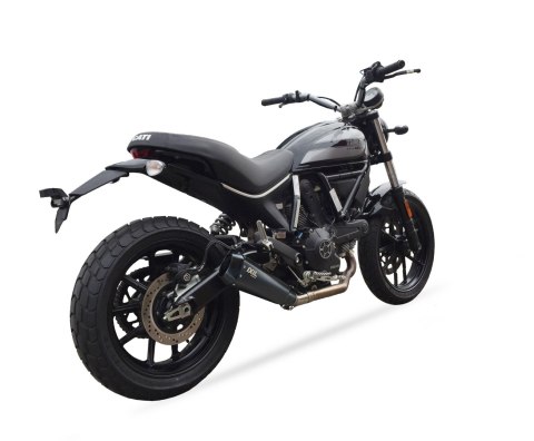 Tłumik IXIL DUCATI SCRAMBLER 400, typ RB (waga 900 Gr., długość 230 mm., materiał Inox AISI304, kolor Black painted) SLIP ON - R