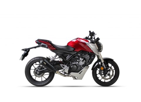 Tłumik IXIL HONDA CB 125 R 18-20 (JC79), typ RB (waga 900 Gr., długość 230 mm., materiał Inox AISI304, kolor Black painted) FULL