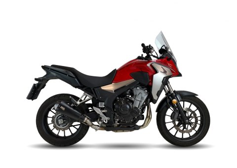 Tłumik IXIL HONDA CB 500 X 2021 (PC64), typ RB (waga 900 Gr., długość 230 mm., materiał Inox AISI304, kolor Black painted) SLIP