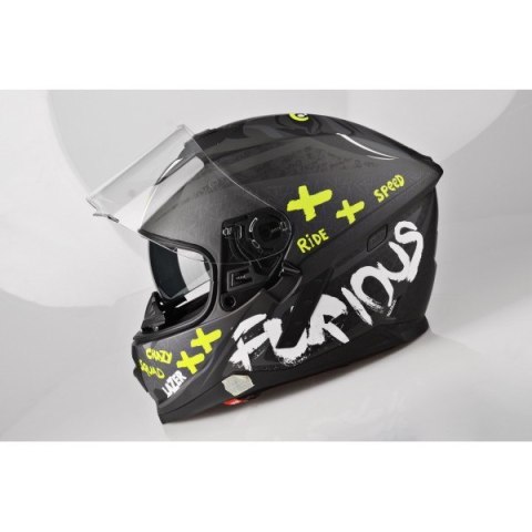 Kask Motocyklowy LAZER RAFALE Oni Blk/Drk Grey/Yel Fluo/Mat
