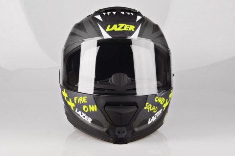 Kask Motocyklowy LAZER RAFALE Oni Blk/Drk Grey/Yel Fluo/Mat