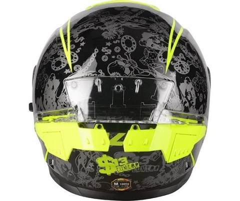 Kask Motocyklowy LAZER RAFALE SR $13 Original (kol. Czarny - Żółty Fluo)
