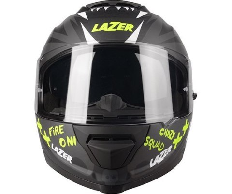 Kask Motocyklowy LAZER RAFALE SR Ride Oni (kol. Czarny - Szary - Żółty Fluo - Matowy)