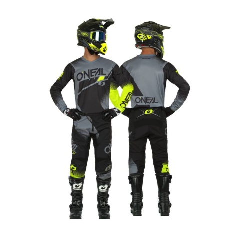 O'NEAL Spodnie ELEMENT RACEWEAR V.22 black/gray/neon yellow