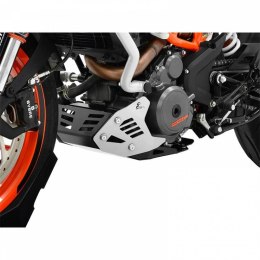 PŁYTA SILNIKA KTM 390 Duke BJ 2017-20 CZARNO-SREBRNA