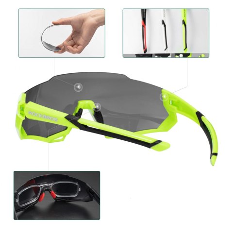 ROCKBROS Okulary rowerowe z polaryzacją UV400 (10133)