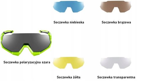 ROCKBROS Okulary rowerowe z polaryzacją UV400 (10133)