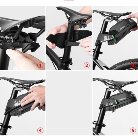 ROCKBROS Torba rowerowa podsiodłowa na klips duża (C27)