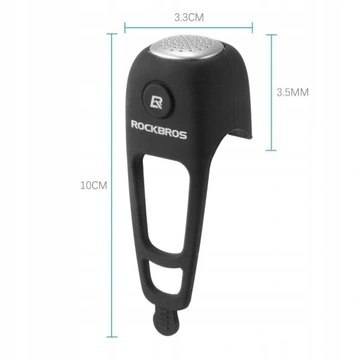 ROCKBROS Dzwonek do roweru Czarny (CB1709BK)