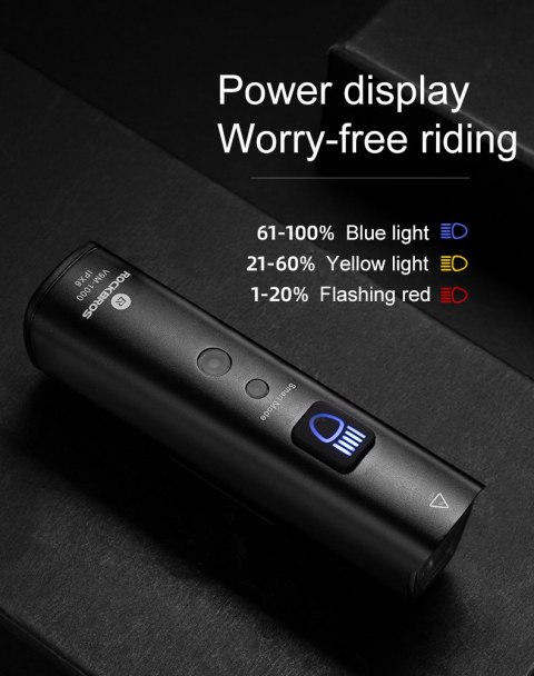 ROCKBROS Lampka rowerowa przednia 1000LM (V9M1000)