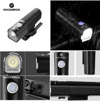 ROCKBROS Lampka rowerowa przednia 800LM (V6-800)