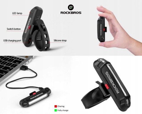 ROCKBROS Lampka rowerowa tylna (A54BK)
