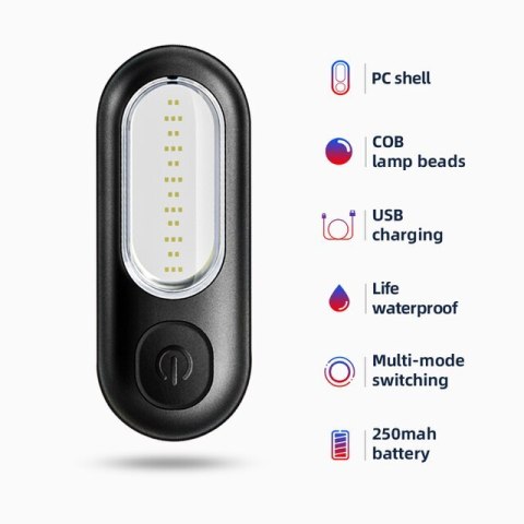 ROCKBROS Lampka rowerowa tylna KOGUT (PT6005B)