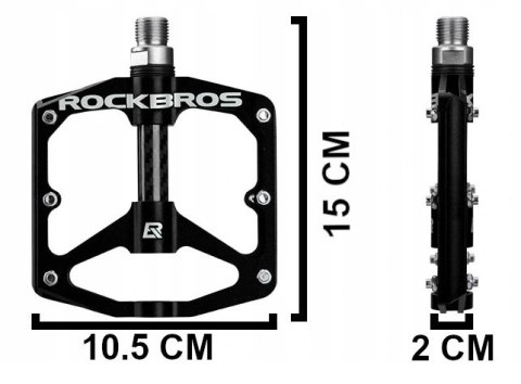 ROCKBROS Pedały rowerowe czarne (2018-12BBK)