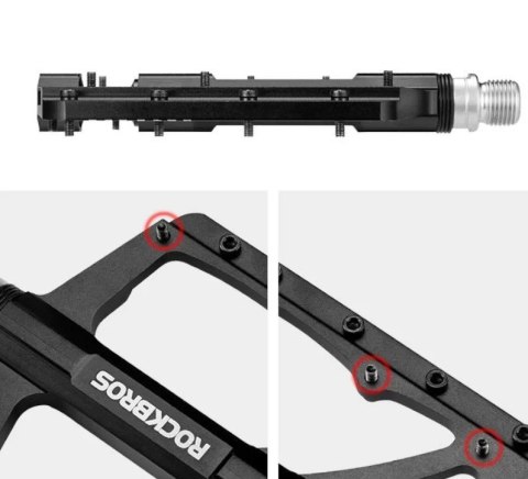 ROCKBROS Pedały rowerowe czarne (2018-12BBK)