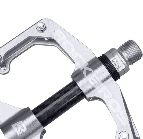 ROCKBROS Pedały rowerowe srebrne (2017-12ES)