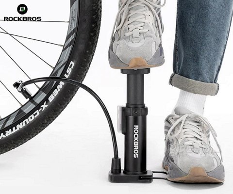 ROCKBROS Pompka rowerowa nożna (4522LBK)