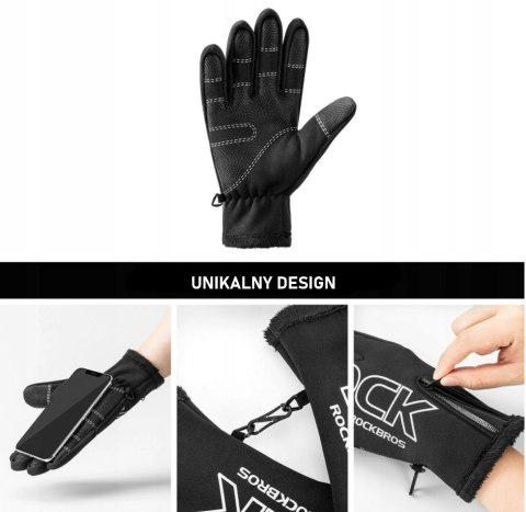 ROCKBROS Rękawiczki rowerowe (S091-4BK)