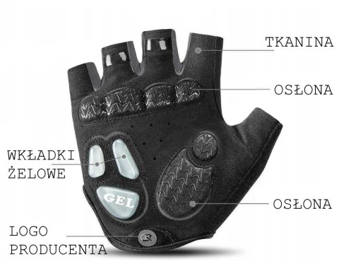 ROCKBROS Rękawiczki rowerowe (S169-BR)