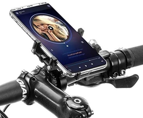 ROCKBROS Rowerowy uchwyt na telefon metalowy (699BK)