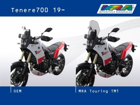 Szyba MRA KAWASAKI ZXR 400 L ZX400L 1991- forma T czarna