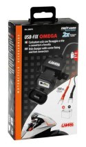 38878 Usb Fix Omega, ładowarka USB 12 / 24V z mocowaniem na śruby i złącza