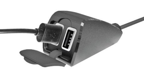 38828 Usb-Fix Trek, podwójna, wodoodporna ładowarka USB mocowana na kierownicy - Ultra Fast Charge - 5400 mA - 12/24 V