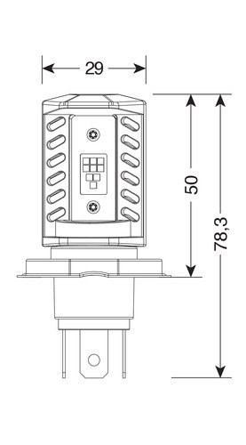 57749 Żarówka H4 Halo Led Pro-Bike_2 15W