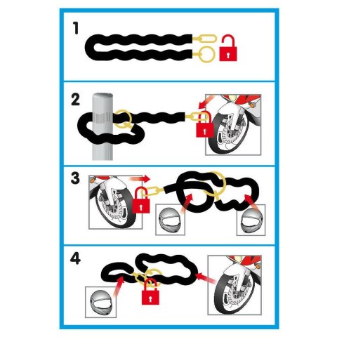 90632 C-Lock 150R, łańcuch ze stali hartowanej - 150 cm