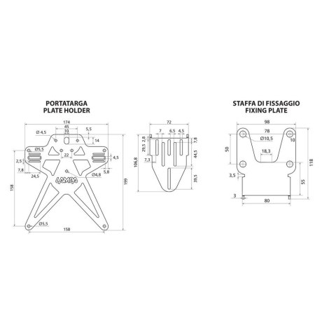 91641 Aero-X Evo 1 uniwersalne mocowanie tablicy z regulacją wysokości i pochylenia