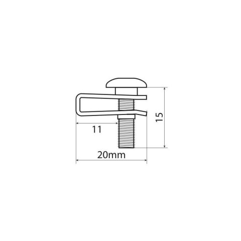 91657 Śrubki M5 do owiewek z blaszkami mocującymi - 10 sztuk - kolor złoty
