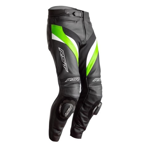 SPODNIE SKÓRZANE RST TRACTECH EVO 4 CE BLACK/GREEN XL (2358)