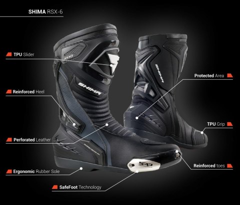 SHIMA RSX-6 MEN BLACK