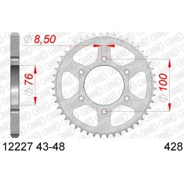 AFAM ZĘBATKA TYŁ STALOWA 12227-48 #428 48 Z