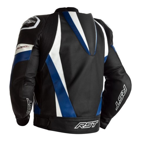 KURTKA SKÓRZANA RST TRACTECH EVO 4 CE BLACK/BLUE