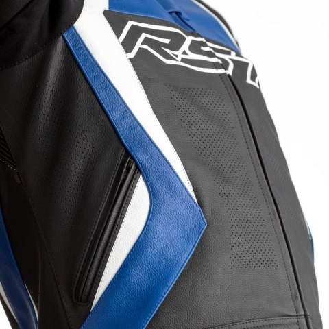 KURTKA SKÓRZANA RST TRACTECH EVO 4 CE BLACK/BLUE