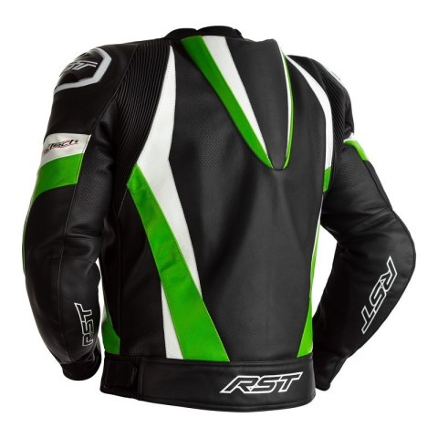 KURTKA SKÓRZANA RST TRACTECH EVO 4 CE BLACK/GREEN
