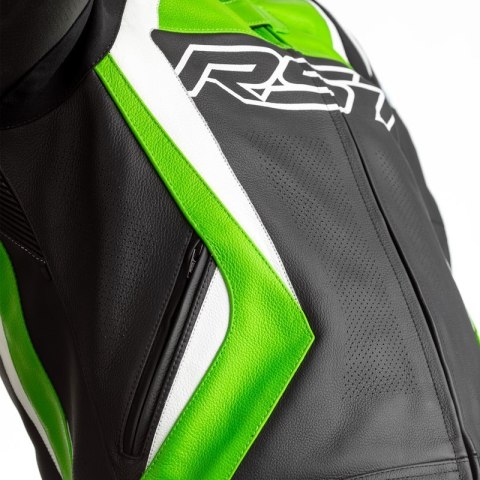KURTKA SKÓRZANA RST TRACTECH EVO 4 CE BLACK/GREEN