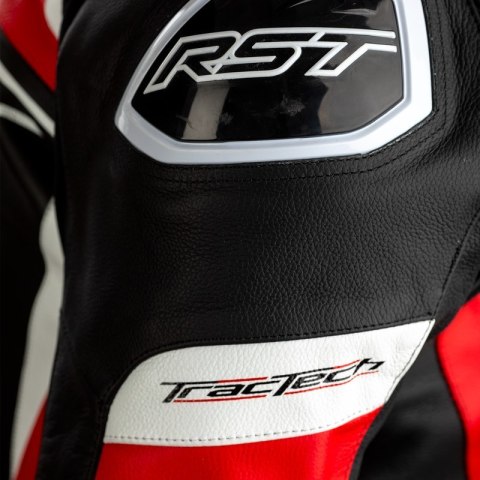 KURTKA SKÓRZANA RST TRACTECH EVO 4 CE BLACK/RED